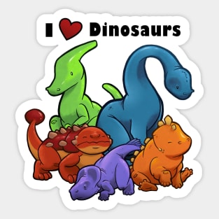 I ♥ Dinosaurs Sticker